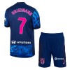 Officiële Voetbalshirt + Korte Broek Atlético Madrid Griezmann 7 Derde 2024-25 - Kids